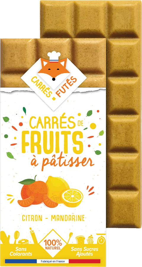 Carrés Fruits Citron Mandarine